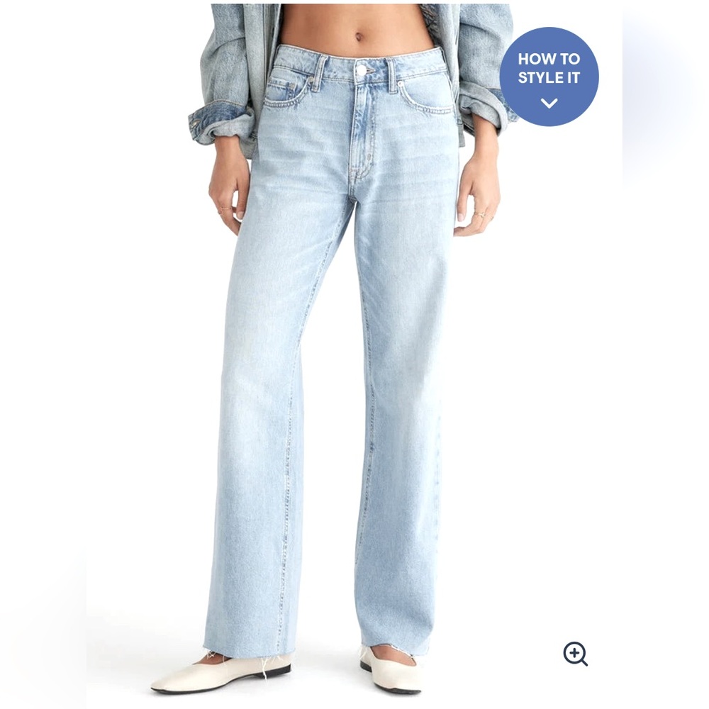 Aeropostale high-rise wide leg baggy jeans